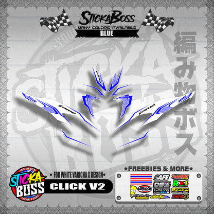 CLICK V2 DECALS ( FOR WHITE VARICHA X DESIGN )【WITH FREEBIES】