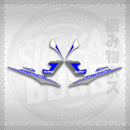 STICKER DECALS for SNIPER 135 MX(S13525EXGP)By STICKABOSS (SOFIE LAMINATED WATERPROOF)