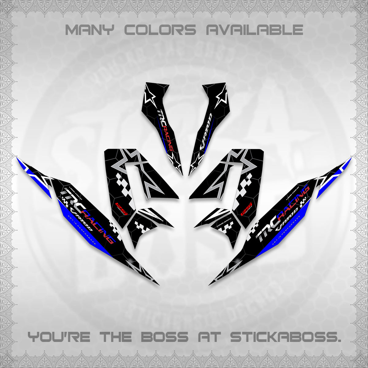 CLICK V4 DECALS (2026 TRC RACING DESIGN)STICKER DECALS By STICKABOSS