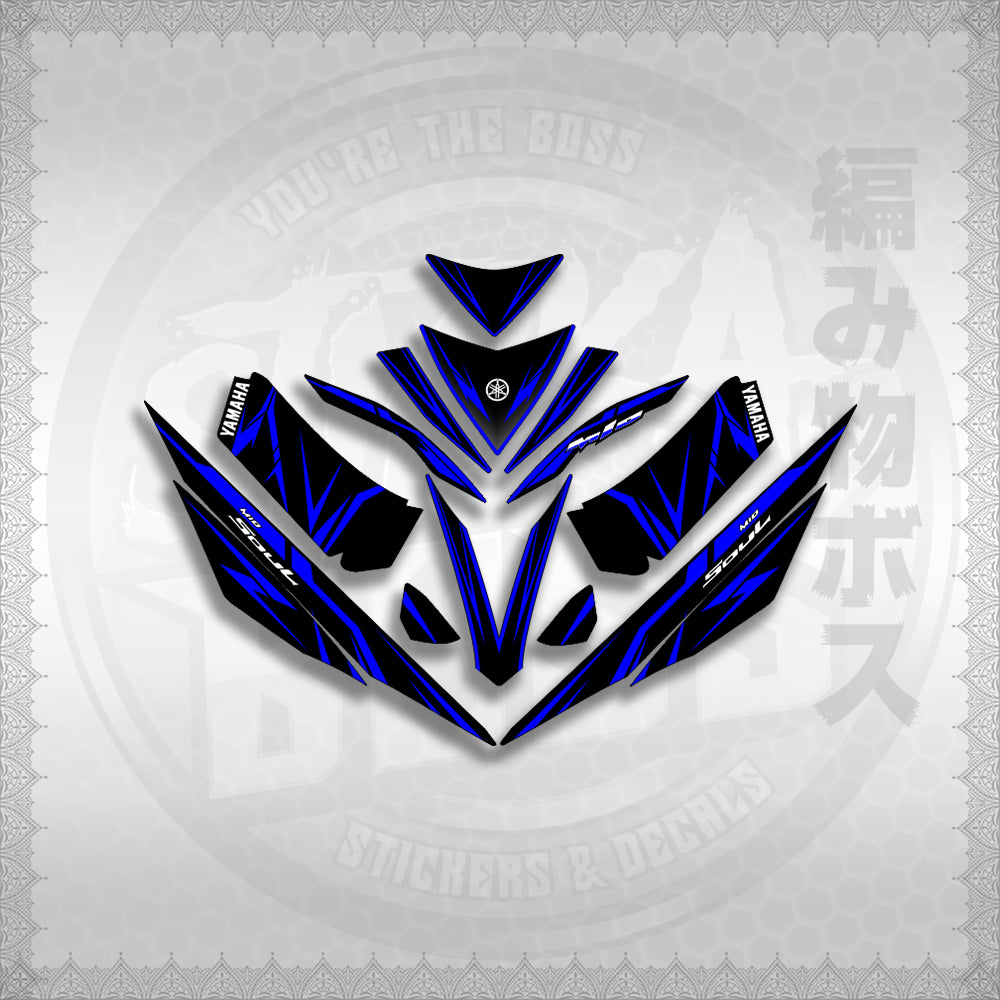 STICKER DECALS for MIO 4 (MIRGADE) By STICKABOSS (SOFIE LAMINATED WATERPROOF)