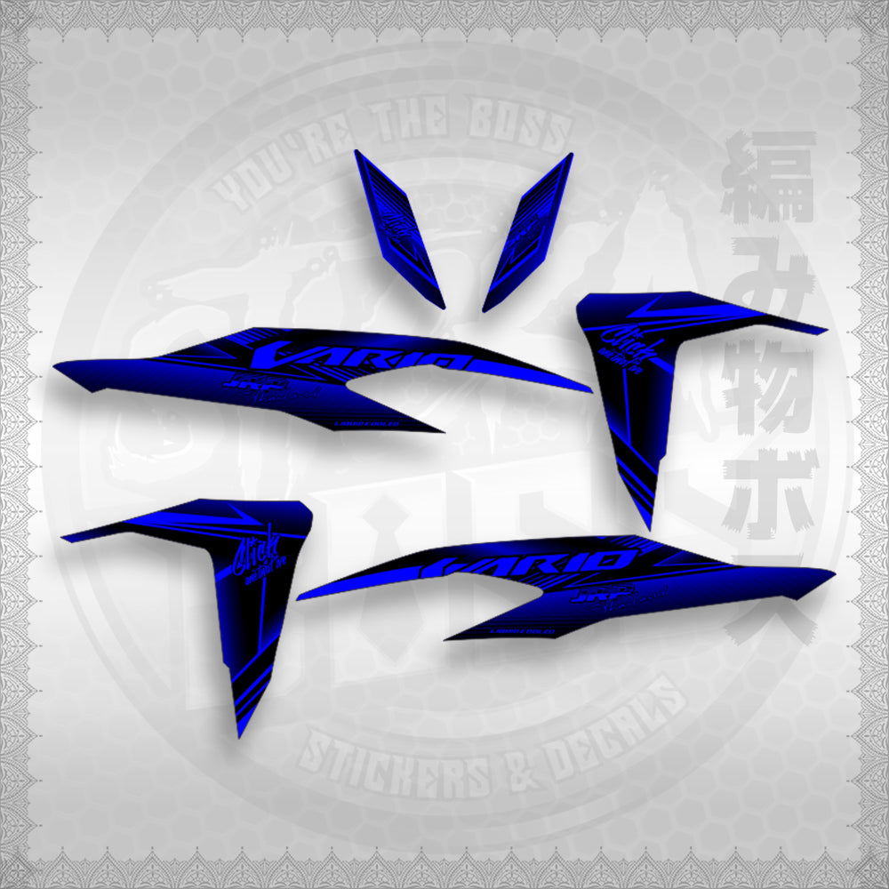 CLICK 125 / 150 V3 ( VARIO JRP ) STICKER DECALS By Stickaboss
