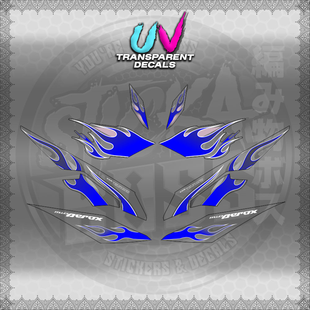 【PREMIUM UV PRINT】TRANSPARENT AEROX V3 ALPHA TURBO (AV3LEFIMO) 【WITH FREEBIES】