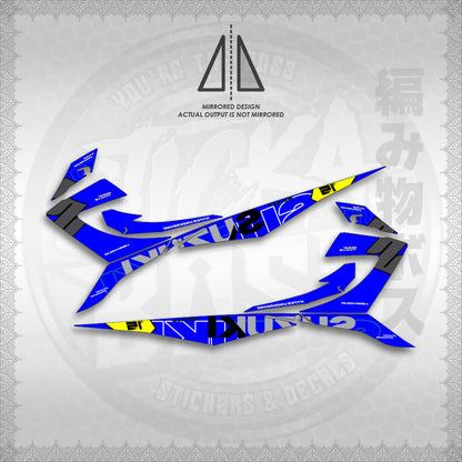 STICKER DECALS for RAIDER 150 REBORN CARB (RRCTPIN01) By STICKABOSS (SOFIE LAMINATED WATERPROOF)