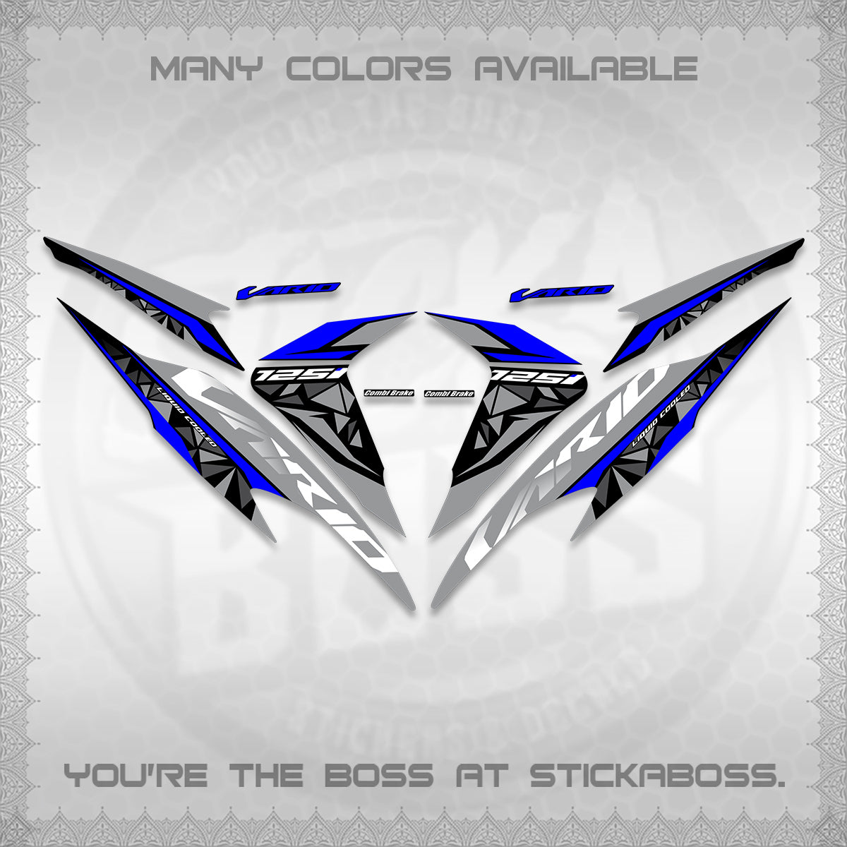 CLICK 125 V2 VARIO DECALS (2018–2022 STYLE DESIGN) STICKER DECALS BY STICKABOSS