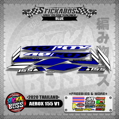 AEROX 155 V1 STOCK DECALS  ( 2020 THAILAND )【WITH FREEBIES】