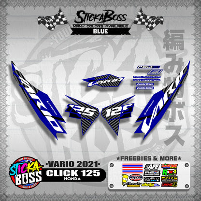 CLICK 125 V2 DECALS ( VARIO 2021 )【WITH FREEBIES】