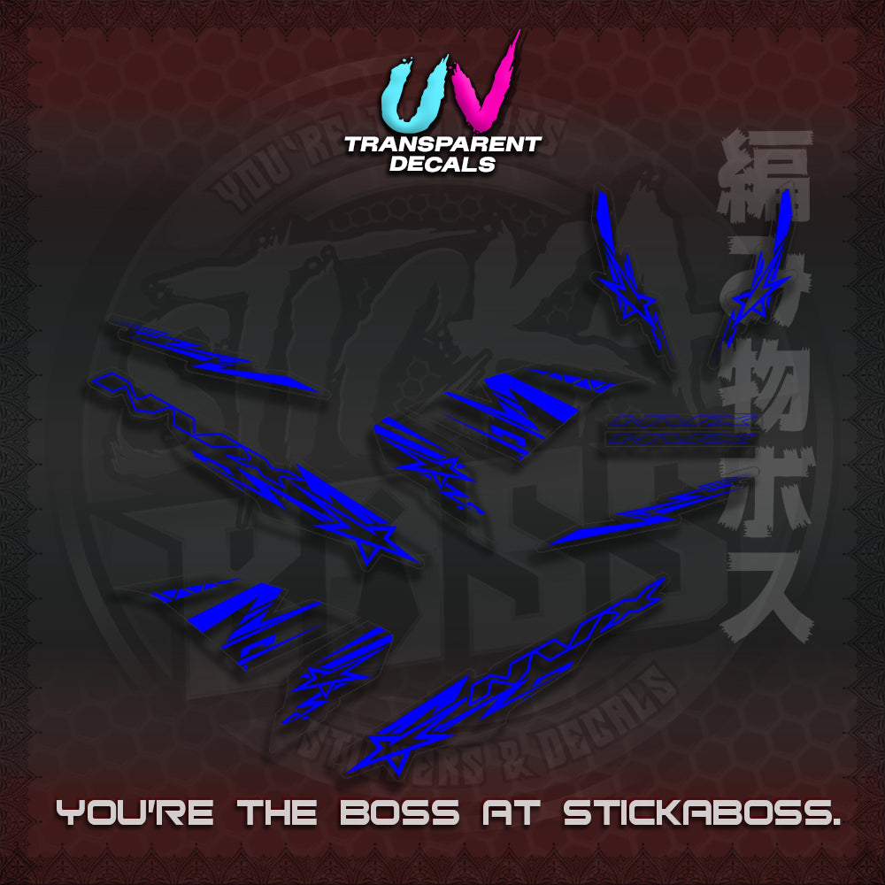 【PREMIUM UV PRINT】AEROX V1 MALAY CONCEPT ( TRANSPARENT NVX STARLIGHT ) STICKER DECALS By STICKABOSS