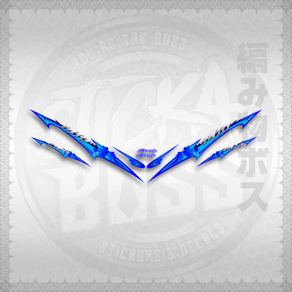 STICKER DECALS for MIO SPORT / MIO 1 (MSPSHEDCL) By STICKABOSS (SOFIE LAMINATED WATERPROOF)