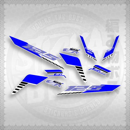 STICKER DECALS for CLICK 125 V3 (CV3VRSTDEFOWH) By STICKABOSS (SOFIE LAMINATED)