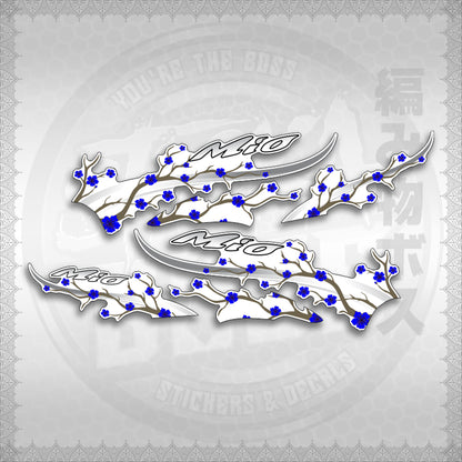 STICKER DECALS for MIO SPORTY FOR WHITE (MSPSAXFL) By STICKABOSS (SOFIE LAMINATED WATERPROOF)