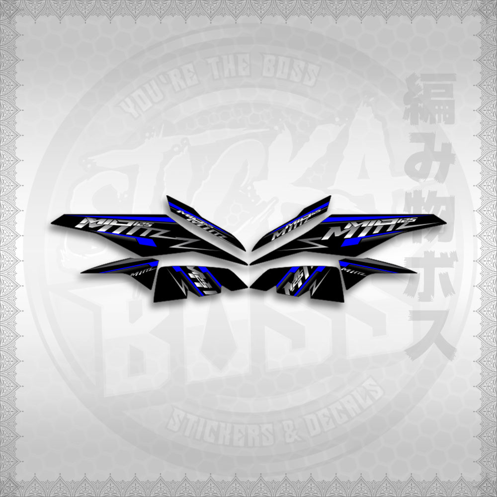 STICKER DECALS for MIO I 125 M3 INDO (MIRSTMIZ) By STICKABOSS (SOFIE LAMINATED WATERPROOF)
