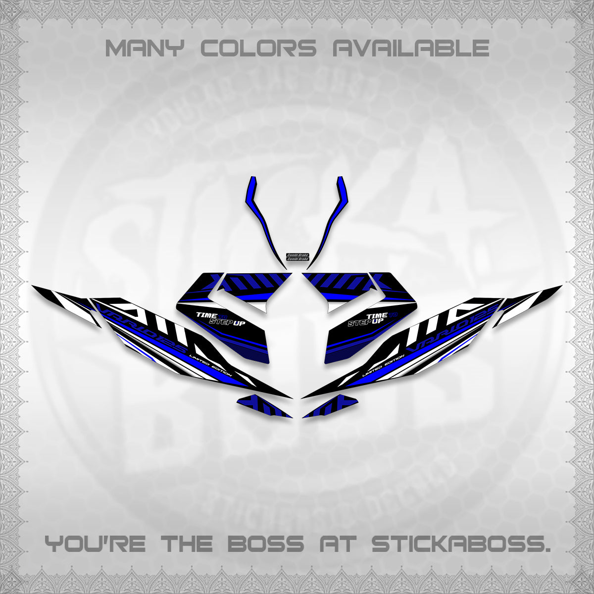 CLICK 125 V4 VARIO DECALS (2026 VR0007 DESIGN) STICKER KITS By STICKABOSS