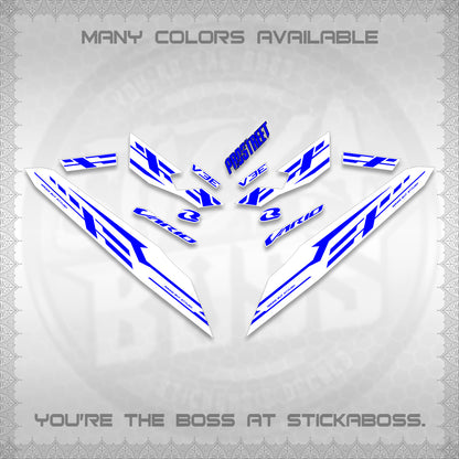 CLICK V3 FOR WHITE VARIO DECALS (2026 V3E 001 DESIGN)STICKER DECALS By STICKABOSS