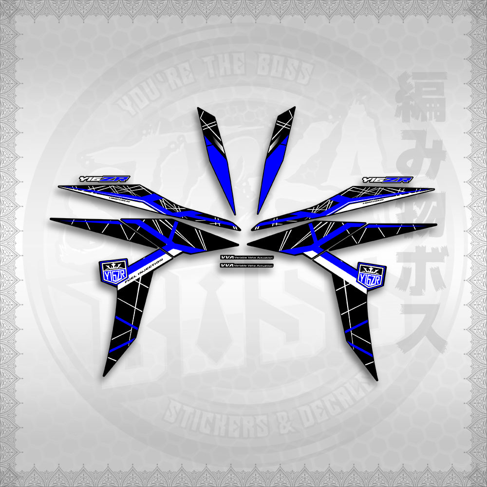 STICKER DECALS for SNIPER 155 MALAYSIAN (S155MICIY16) By STICKABOSS (SOFIE LAMINATED WATERPROOF)