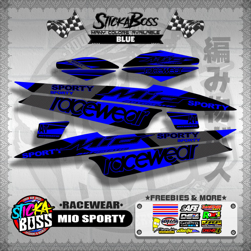 MIO SPORTY DECALS ( RACEWEAR )【WITH FREEBIES】