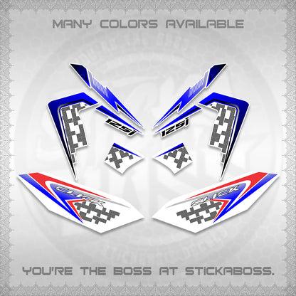 CLICK 125 V4 VIETNAM FOR WHITE DECALS (2026 TERBARU MOTIF DESIGN) STICKER KITS BY STICKABOSS