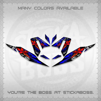 CLICK 125 V4 DECALS (2026 ARAI STAR RACING DESIGN) STICKER DECALS By STICKABOSS