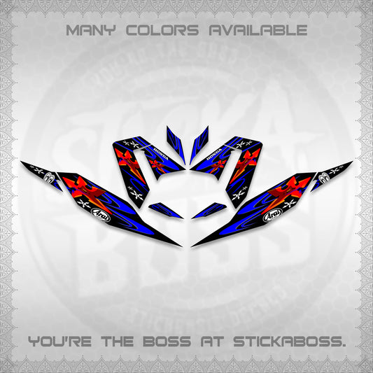 CLICK 125 V4 DECALS (2026 ARAI STAR RACING DESIGN) STICKER DECALS By STICKABOSS