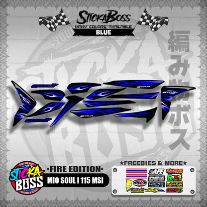 MIO SOUL I 115 MSI DECALS ( FIRE EDITION )【WITH FREEBIES】