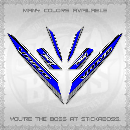 CLICK 125 V3 VARIO DECALS (2024 SV 12-A1 STYLE) STICKER DECALS By STICKABOSS