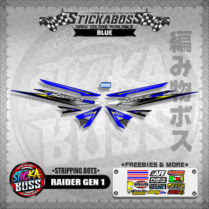 RAIDER GEN 1 STICKER DECAL ( STRIPPING DOTS)【WITH FREEBIES】