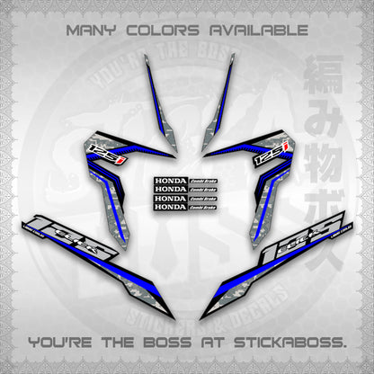CLICK 125 V3 VIETNAM CONCEPT ( BARCODE STYLE ) STICKER DECALS By STICKABOSS