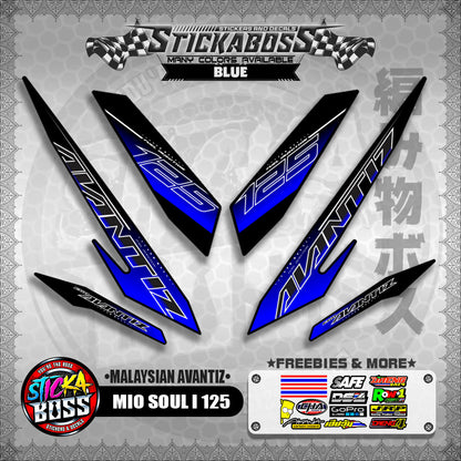MIO SOUL I 125 STICKER DECALS ( MALAYSIAN AVANTIZ )【WITH FREEBIES】