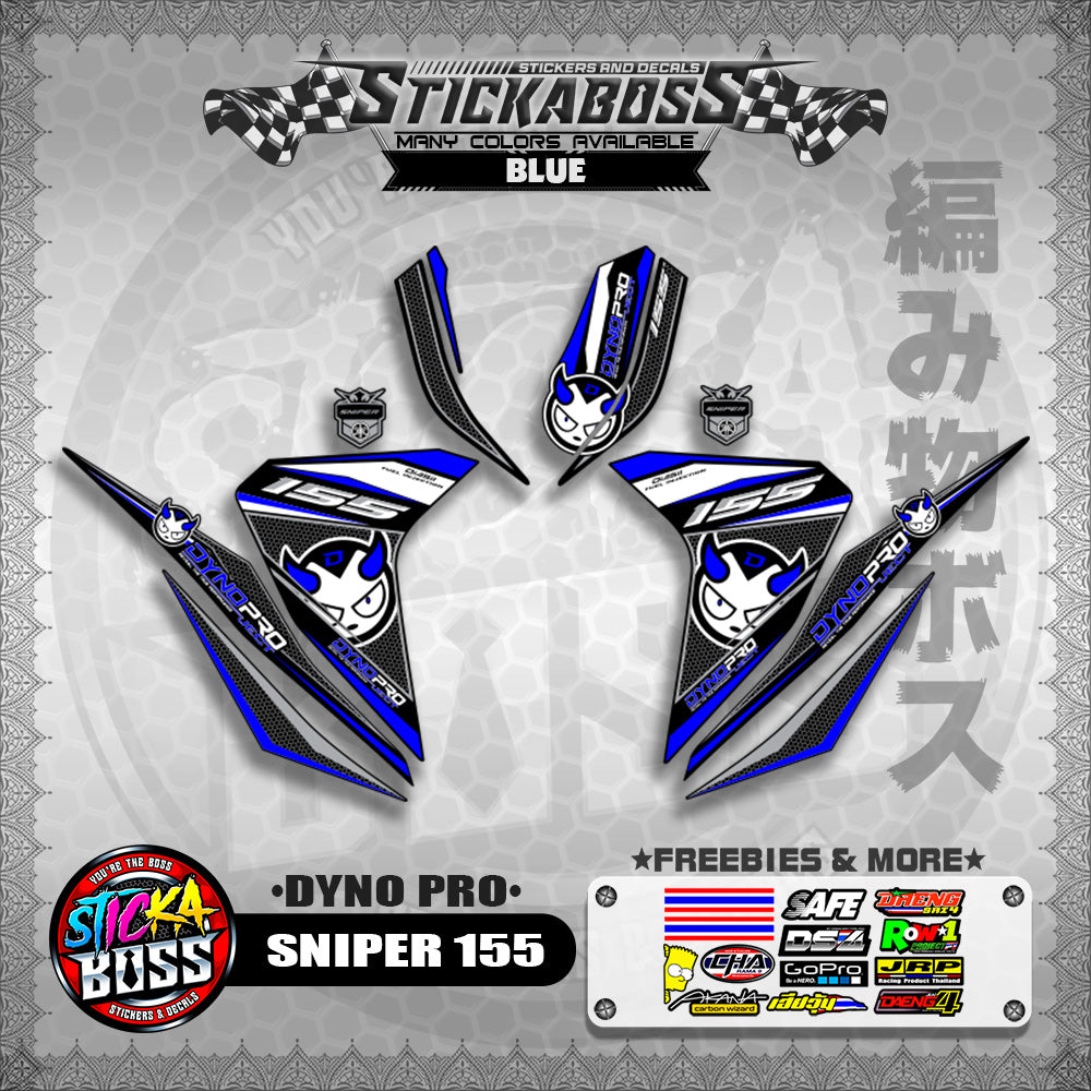 SNIPER 155 STICKER DECALS ( DYNO PRO )【WITH FREEBIES】