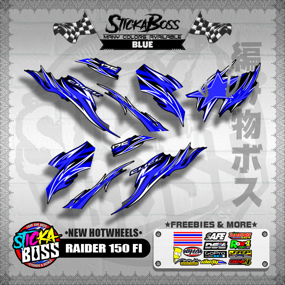CLICK V3 DECALS ( NEW TRIBAL FIRE )【WITH FREEBIES】