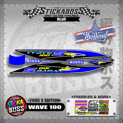 WAVE 100 THAILAND DECALS ( 2005 S EDITION )【WITH FREEBIES】