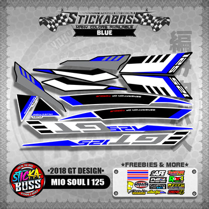 MIO SOUL i 125 DECALS ( 2018 GT DESIGN ) 【WITH FREEBIES】