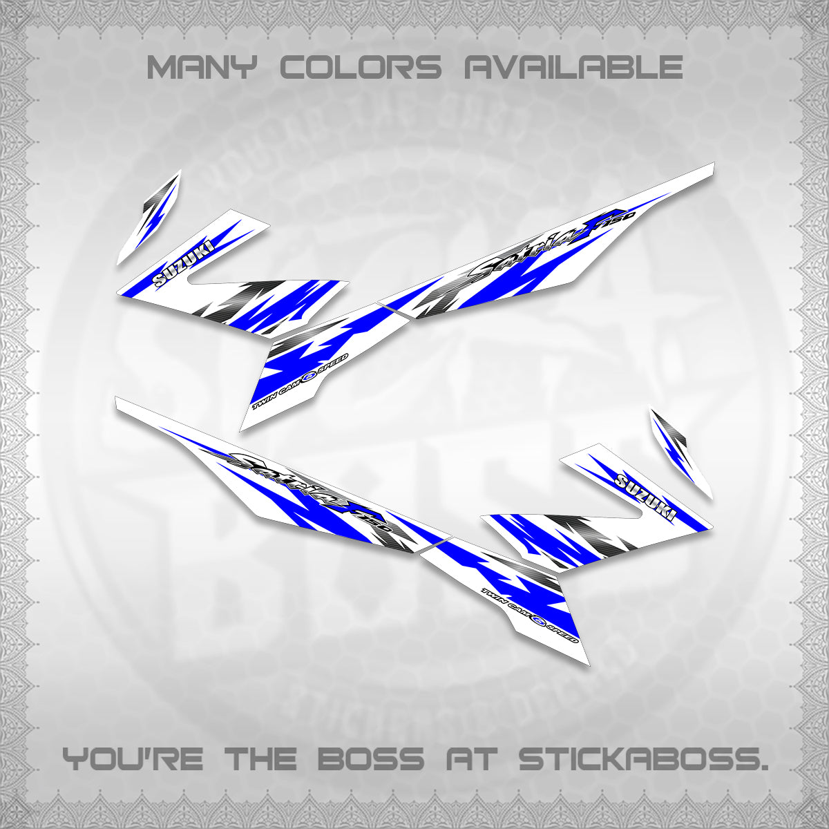RAIDER 150 FI FOR WHITE SATRIA DECALS (TH CODE 2) STICKER DECALS BY STICKABOSS (Copy) (Copy)