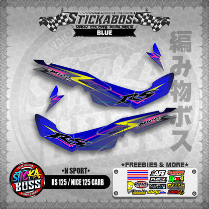 RS 125 NICE / 125 CARB STICKER DECALS ( N SPORT )【WITH FREEBIES】