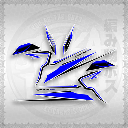 STICKER DECALS for CLICK 125 V3 (CV3VAVRDEFOWH) By STICKABOSS (SOFIE LAMINATED WATERPROOF)