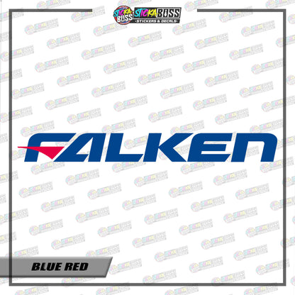 FALKEN STICKER | 40 x 4.5 INCHES | CAR FRONT AND REAR WINSHIELD | VINYL WATERPROOF CUT-OUT STICKER DECALS【Stickaboss】