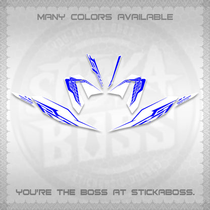 CLICK 125 V4 FOR WHITE DECALS (2026 VEERIZA STYLISH DESIGN) STICKER DECALS By STICKABOSS
