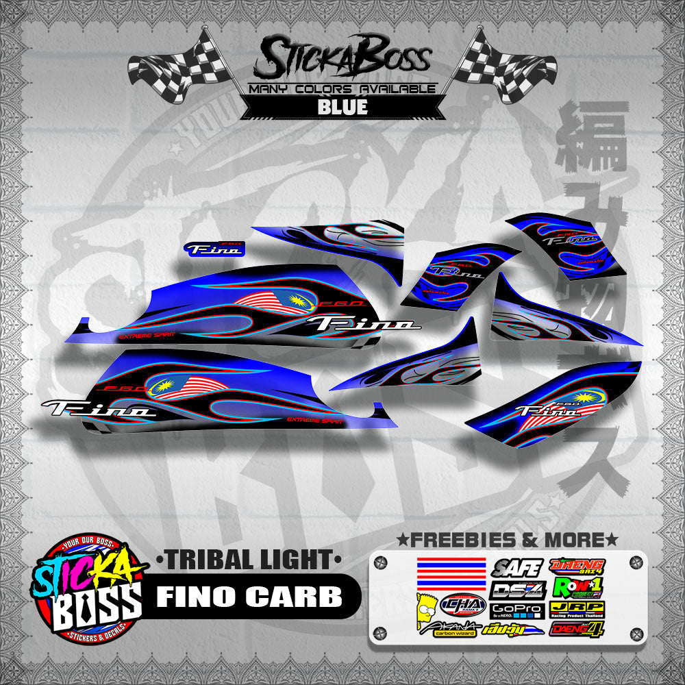FINO CARB DECALS ( TRIBAL LIGHT )【WITH FREEBIES】
