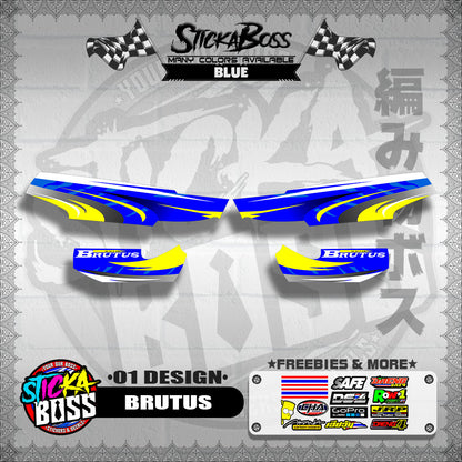 KAWASAKI BRUTUS STOCK DECALS ( 01 DESIGN )【WITH FREEBIES】