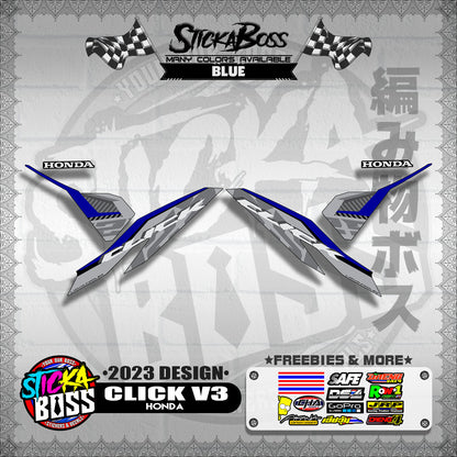 CLICK V3 DECALS ( 2023 DESIGN )【WITH FREEBIES】