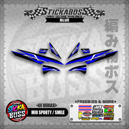 MIO SPORTY / SMILE INDO STICKER DECALS ( A6 VARIASI )【WITH FREEBIES】