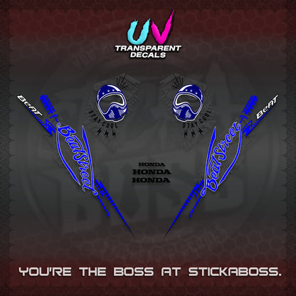 BEAT FI V2 UV TRANSPARENT DECALS (2026 BEATSTREET DESIGN) STICKER KITS BY STICKABOSS
