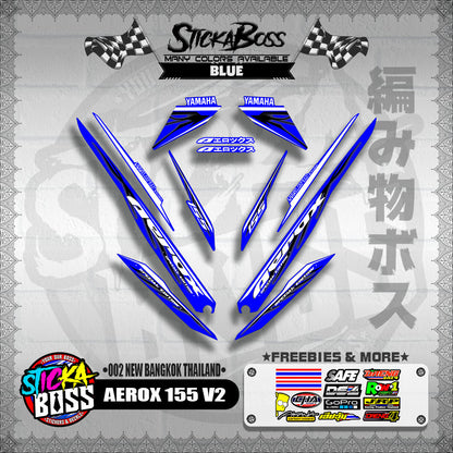 AEROX 155 V2 DECALS ( 002 NEW BANGKOK THAILAND )【WITH FREEBIES】