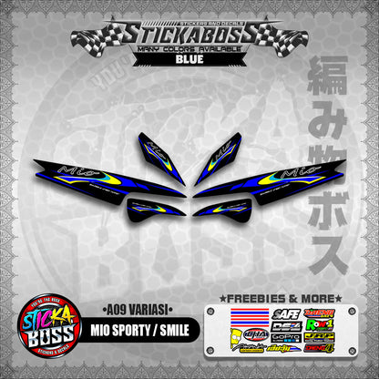MIO SPORTY  SMILE INDO STICKER DECALS ( A9 VARIASI )【WITH FREEBIES】