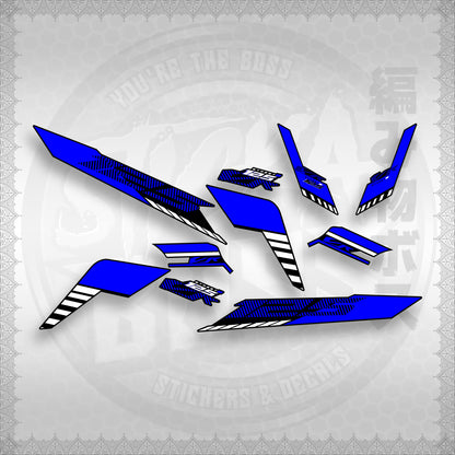 STICKER DECALS for CLICK 125 V3 (CV3VRSTDE) By STICKABOSS (SOFIE LAMINATED WATERPROOF)