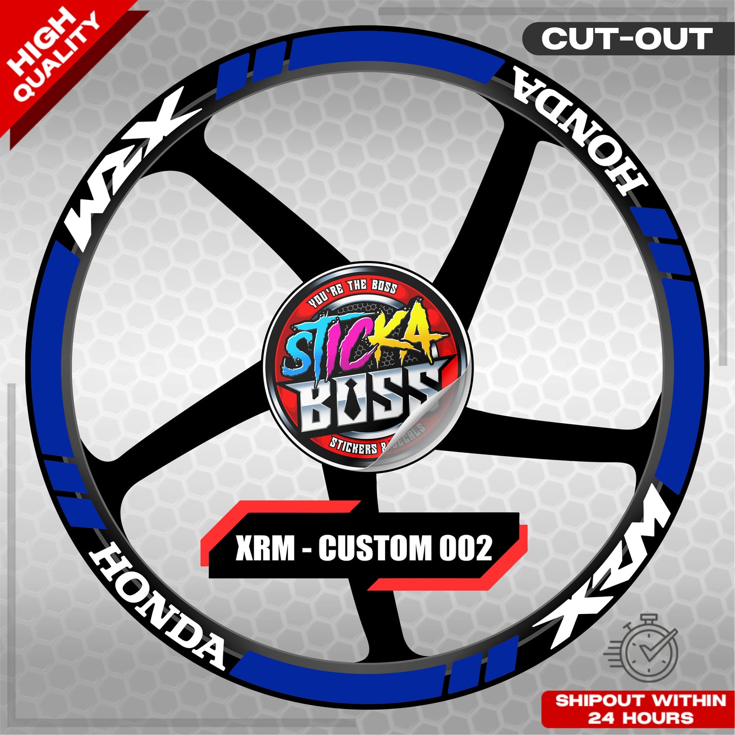XRM MAG STICKER SET ( 2 MAGS ) - CUSTOM 002 | VINYL WATERPROOF CUT-OUT DECALS