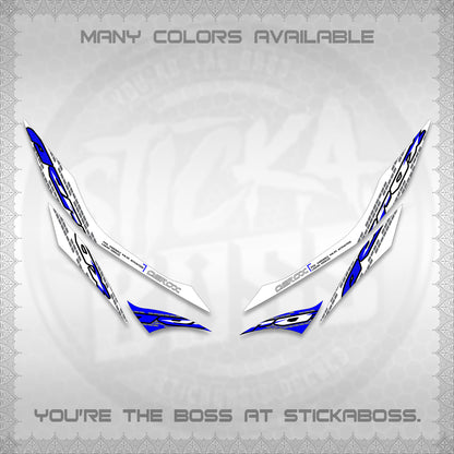 AEROX 155 V1 FOR WHITE DECALS (NEW 2026 VORTEX) STICKER KITS BY STICKABOSS