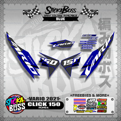 CLICK 150 V2 DECALS ( VARIO 2021 )【WITH FREEBIES】