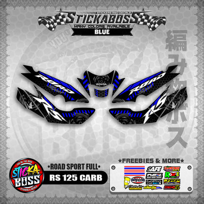 RS 125 CARB STICKER FULL DECALS ( ROAD SPORT FULL )【WITH FREEBIES】