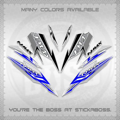 NMAX V2 FOR WHITE DECALS (2026 VARIO STYLE) STICKER DECALS By STICKABOSS