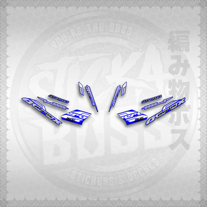 STICKER DECALS for AEROX 155 V1 THAI (AV1BLSI20) By STICKABOSS (SOFIE LAMINATED WATERPROOF)